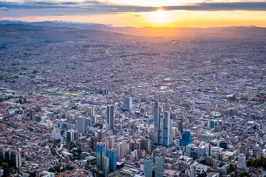 Skyline, Stadtzentrum, Bogota, Kolumbien