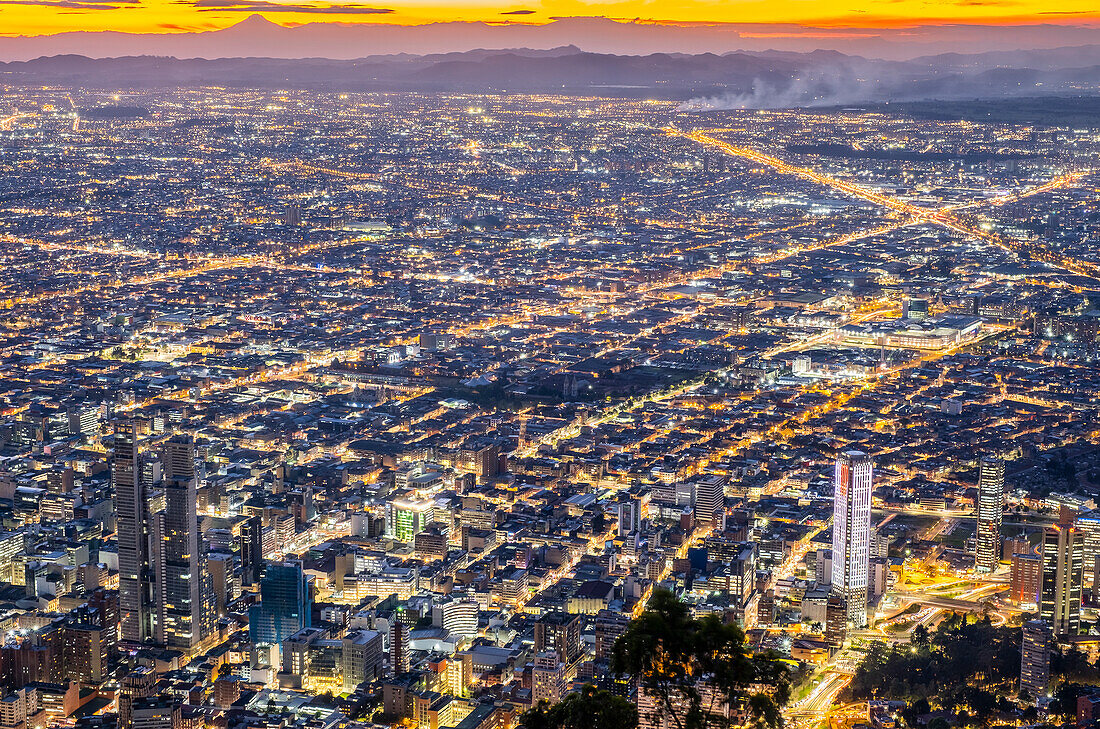 Skyline, Stadtzentrum, Bogota, Kolumbien