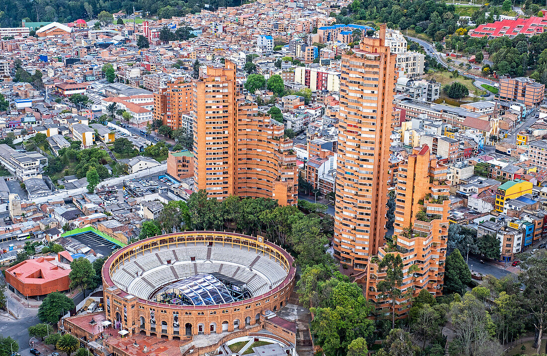 Skyline, Stadtzentrum, Bogota, Kolumbien