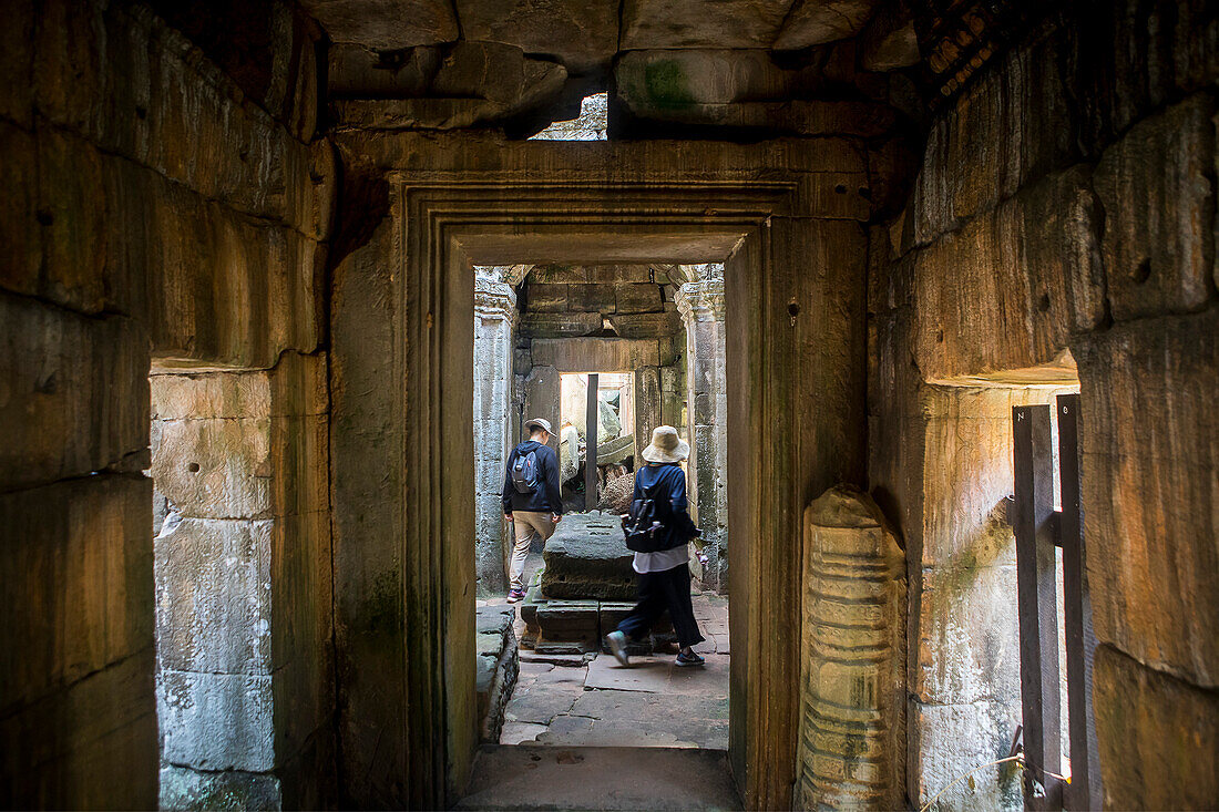 Preah-Khan-Tempel, Archäologischer Park von Angkor, Siem Reap, Kambodscha