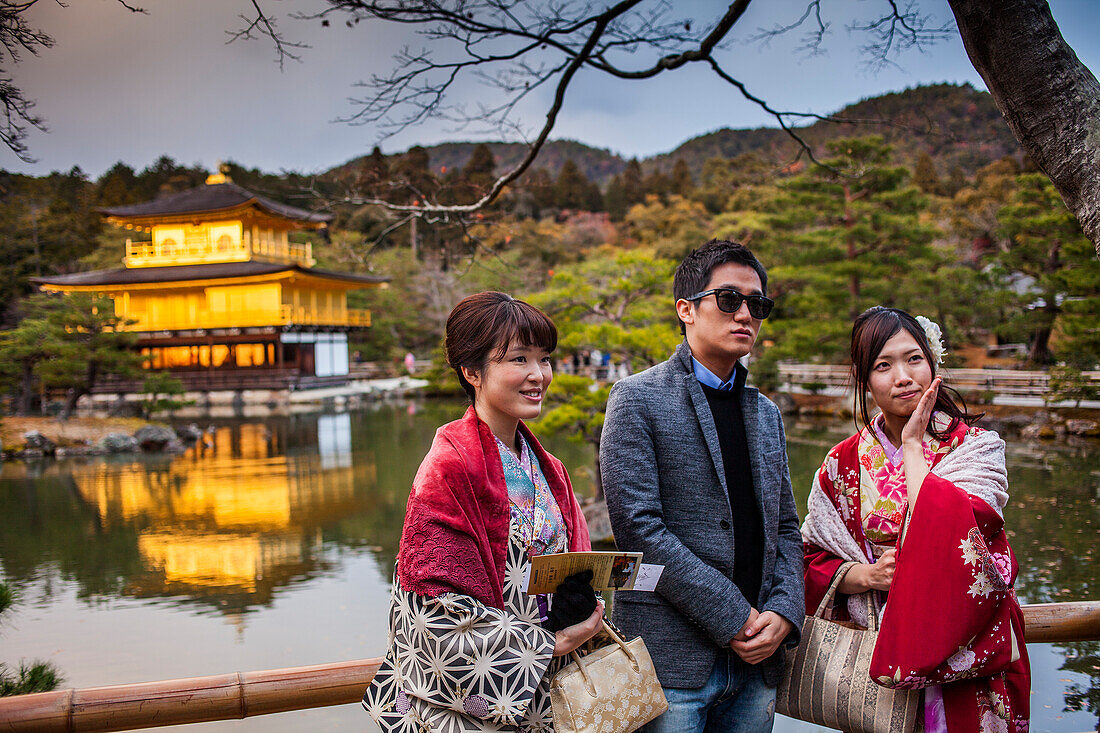 Kinkakuji temple,golden Pavilion,UNESCO World Heritage Site,Kyoto, Japan