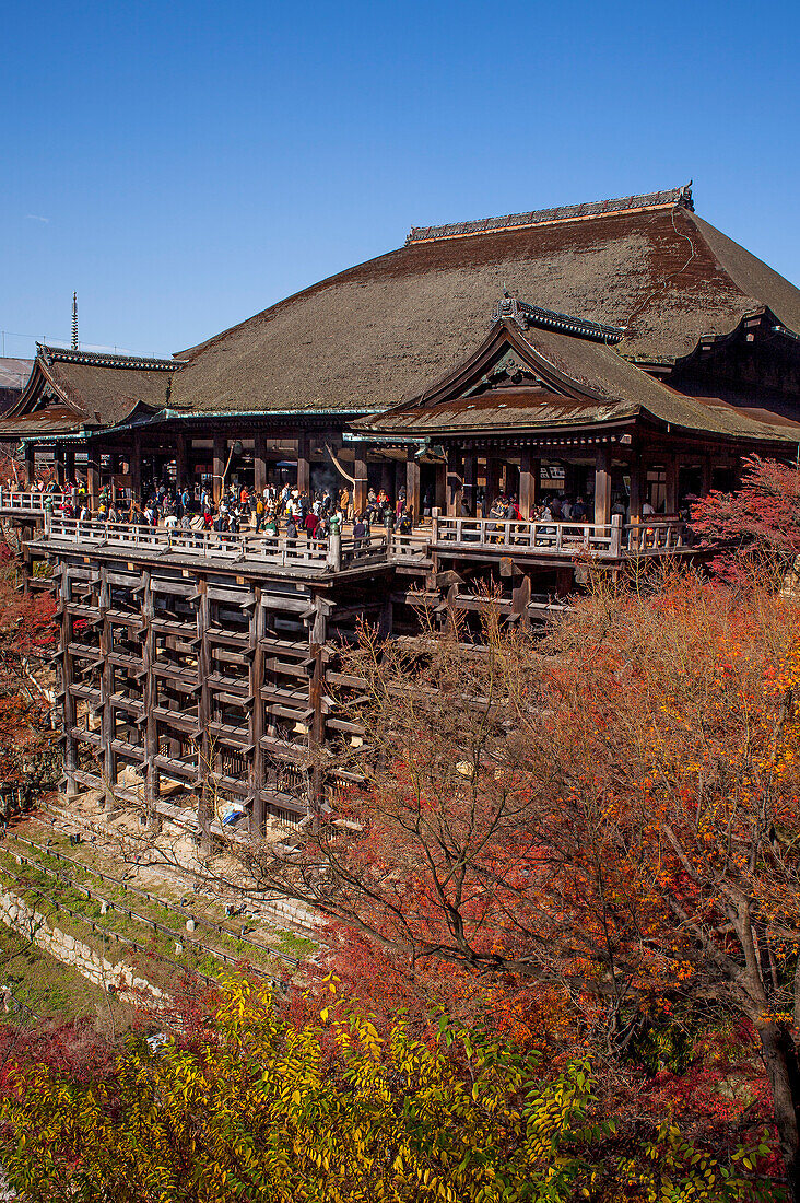 Kiyomizu-dera temple, Kyoto. Kansai, Japan.