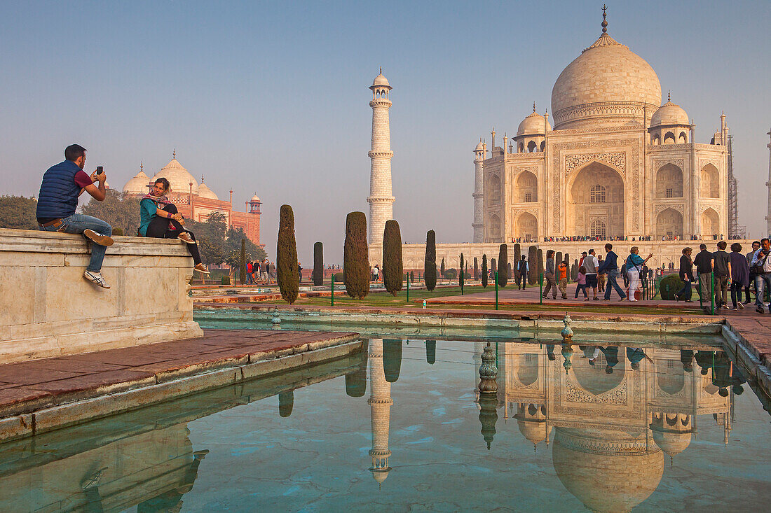 Taj Mahal, UNESCO-Welterbestätte, Agra, Uttar Pradesh, Indien