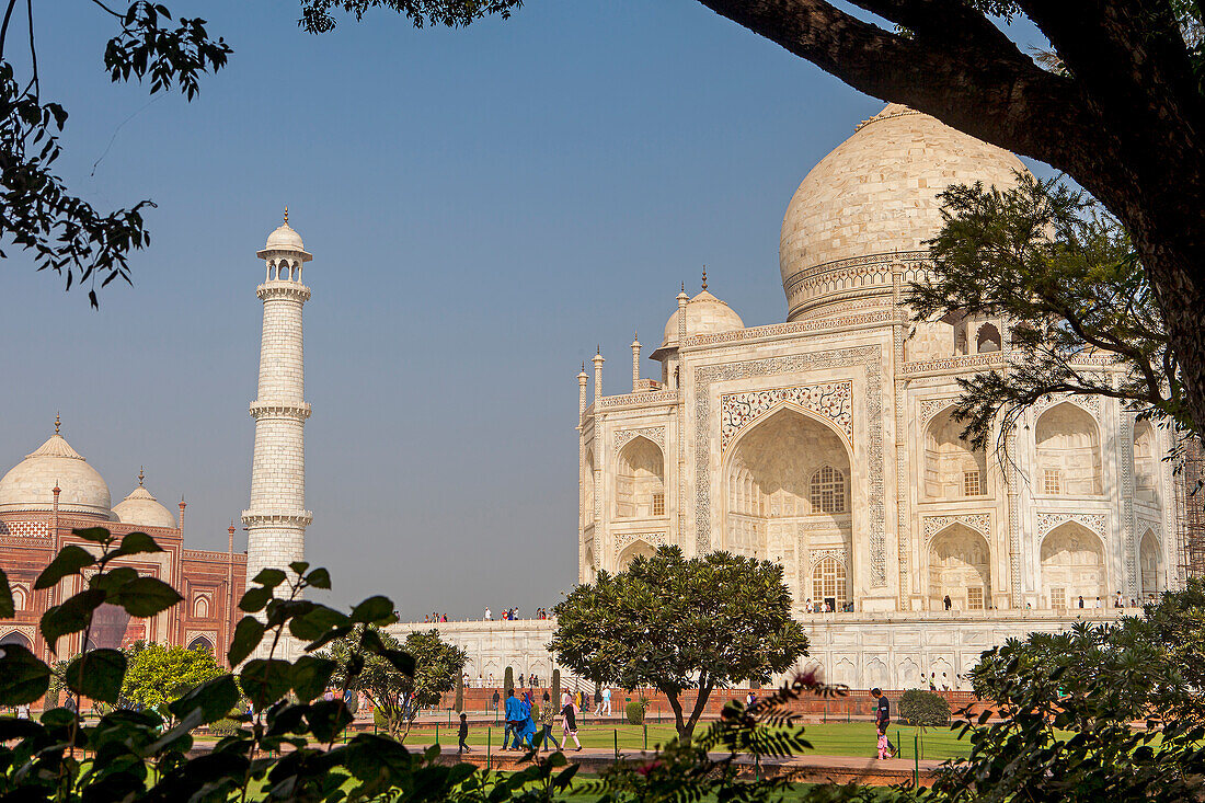 Taj Mahal, UNESCO-Weltkulturerbe, Agra, Uttar Pradesh, Indien