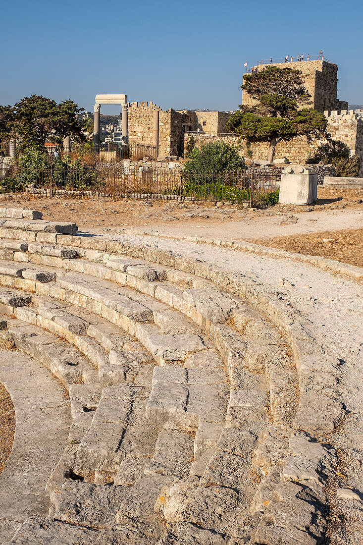 Römisches Theater, archäologische Stätte, Byblos, Libanon