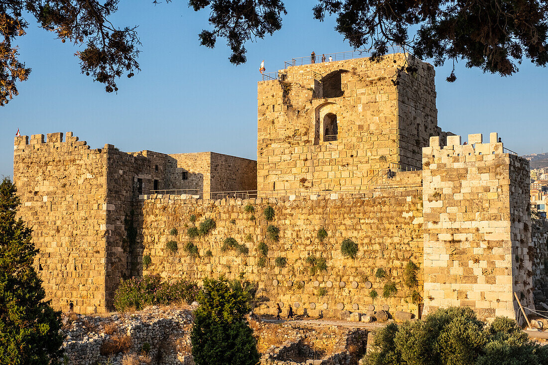 Crusader castle, Archaeological site, Byblos, Lebanon