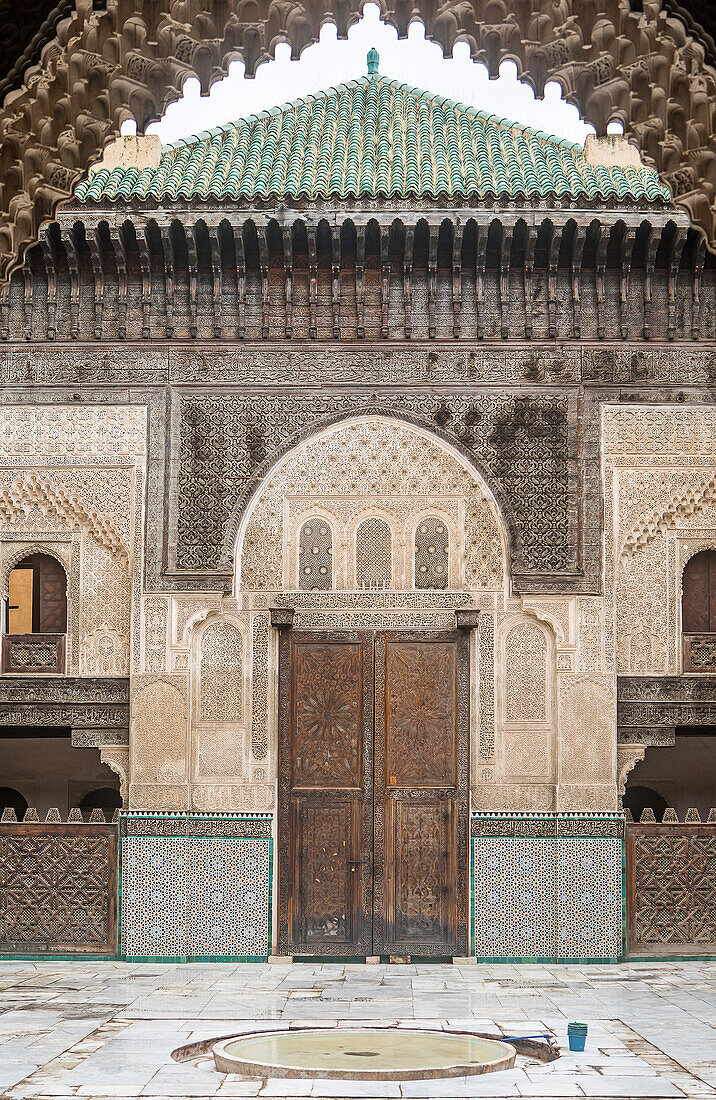 Medersa or Madrasa Bou Inania, Fez el Bali, Fez, Morocco