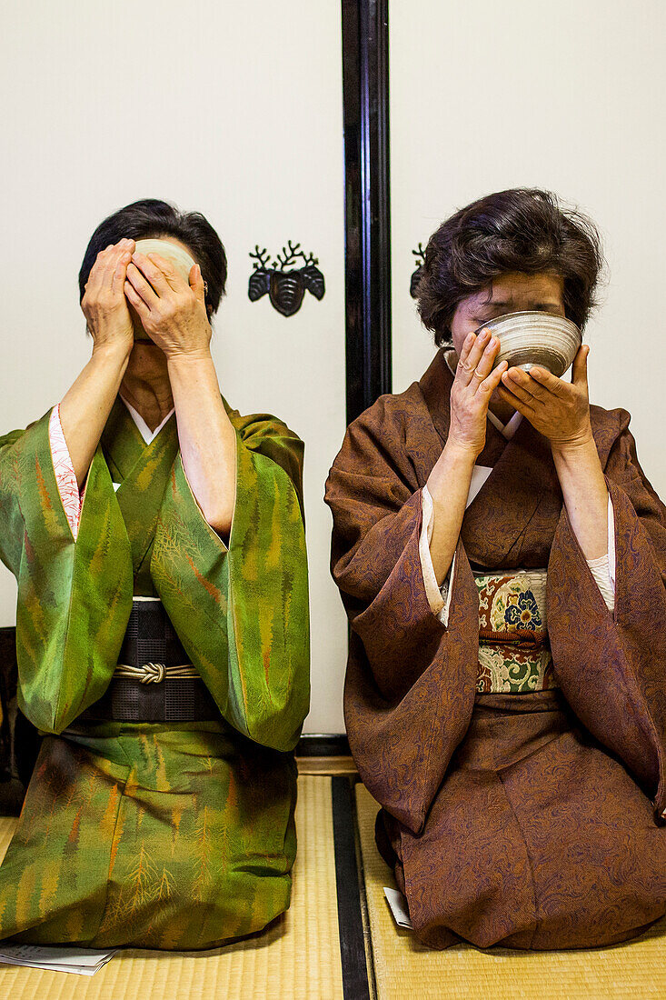 Tea ceremony, in Cyu-o-kouminkan, Morioka, Iwate Prefecture, Japan