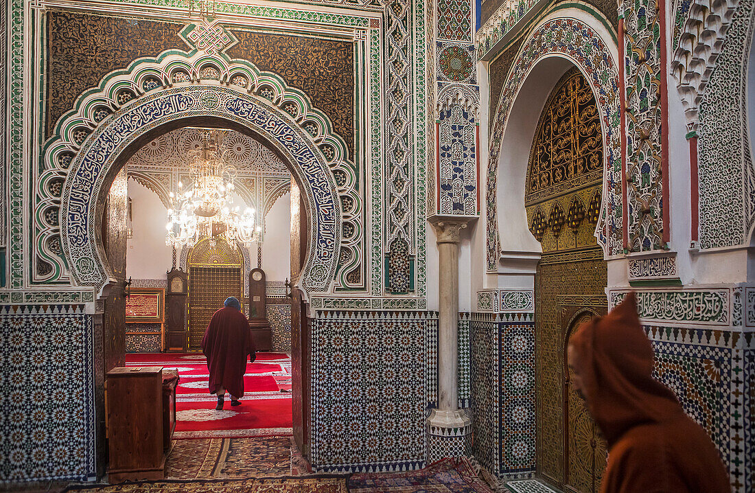 Zaouia (tomb) of Moulay Idriss II, medina Fez. Morocco