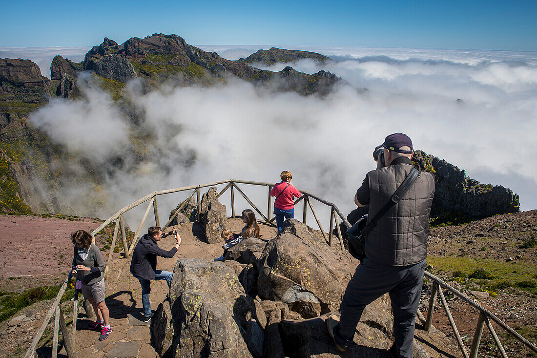 Lookout, in Pico do Arieiro ,Madeira, Portugal