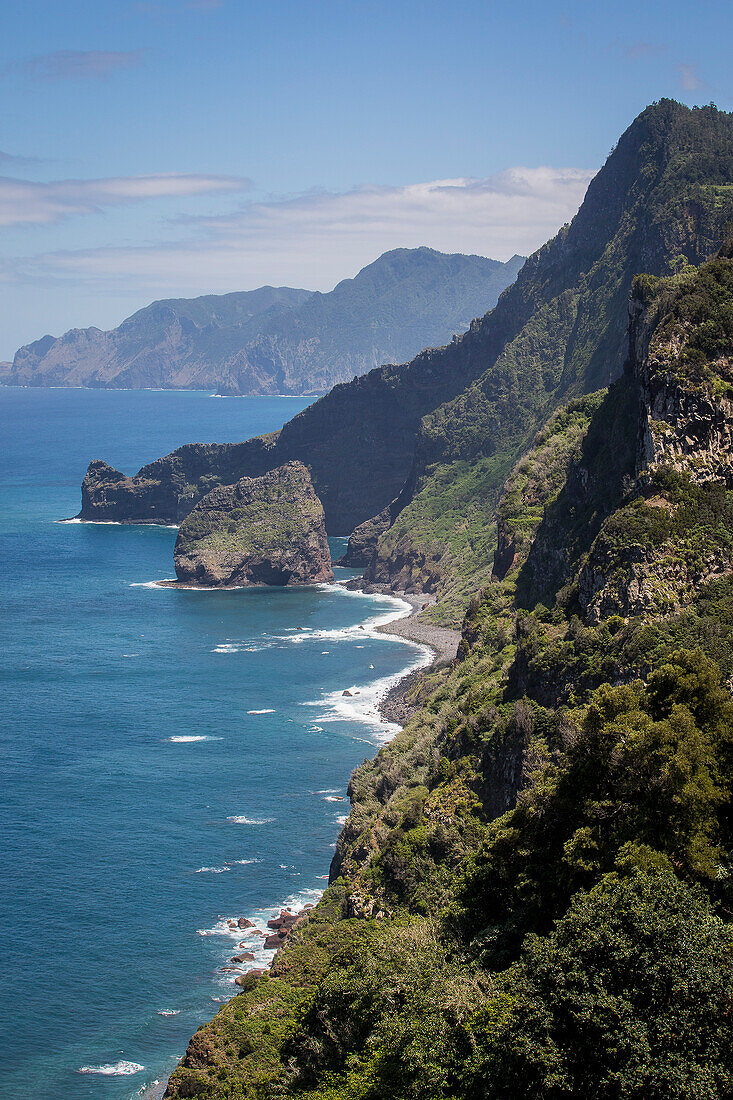 Küstenlinie von Santana, Madeira, Portugal