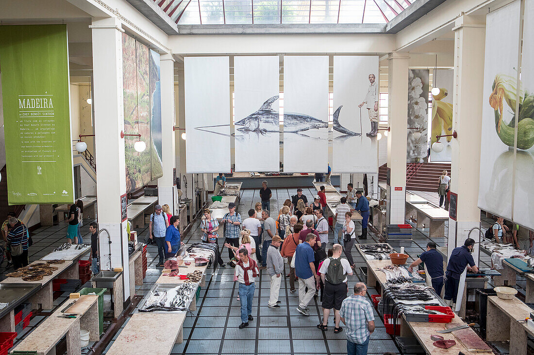 Fish area, Mercado dos Lavradores,Funchal,Madeira, Portugal