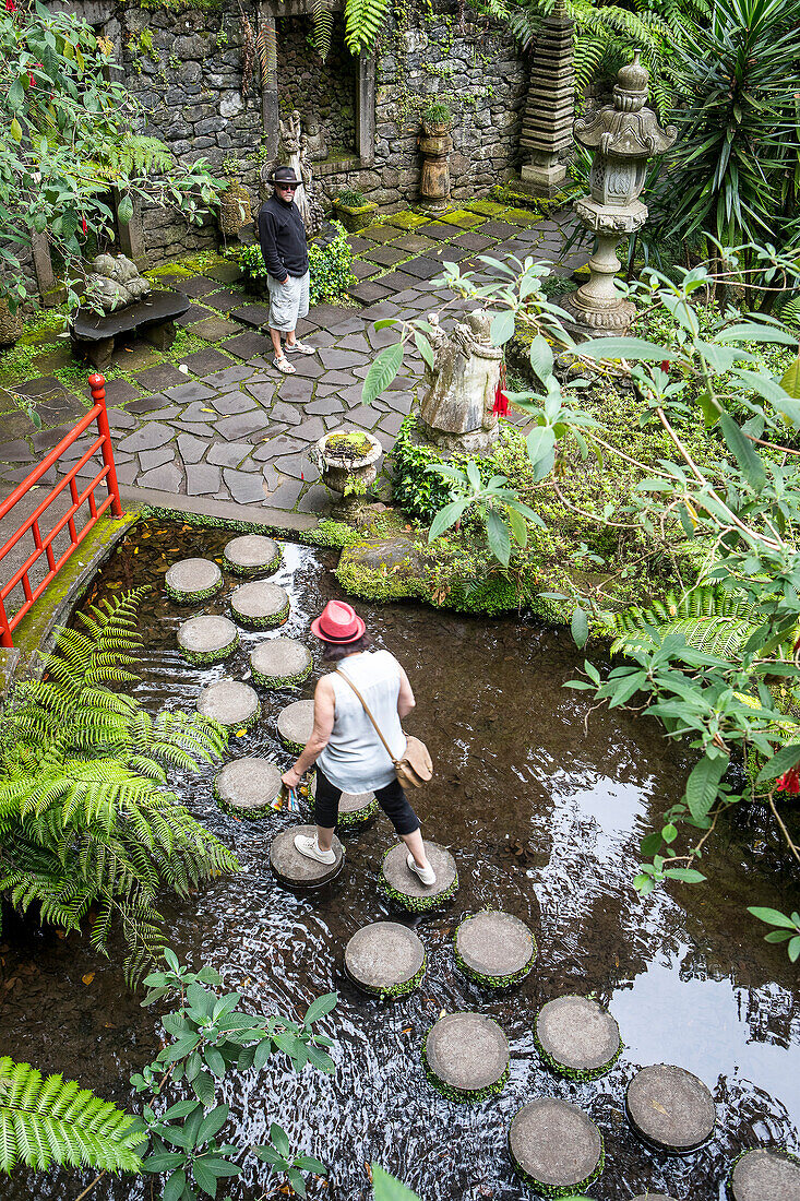 Tropischer Garten des Monte Palace (japanischer Garten), Madeira, Portugal