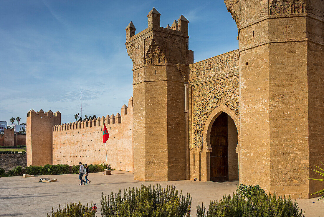 Bab Zaer, das Haupttor von Chellah, Rabat, Marokko,