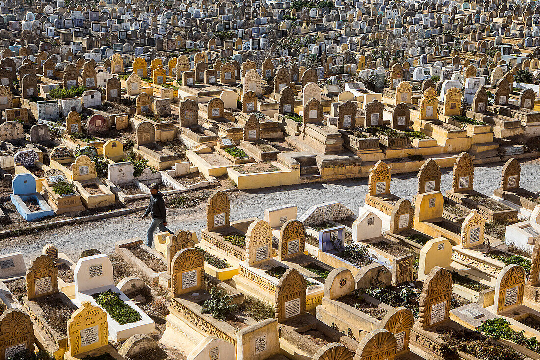 Friedhof, neben der Kasbah der Udayas, Rabat. Marokko