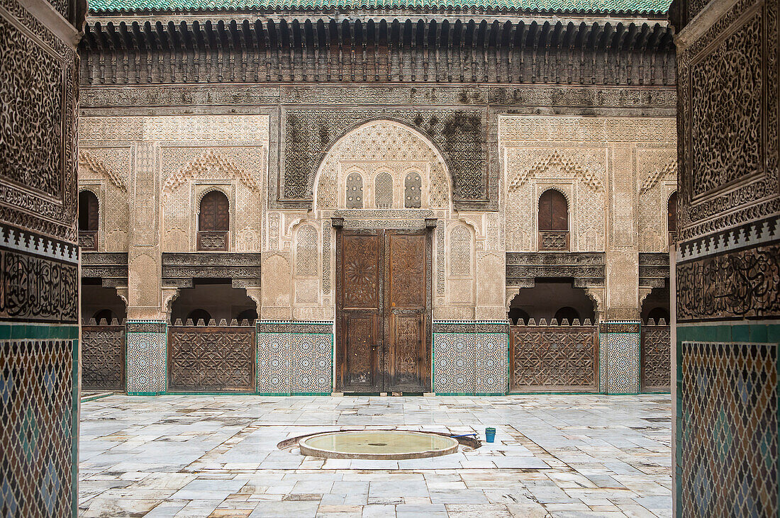 Medersa or Madrasa Bou Inania, Fez el Bali, Fez, Morocco