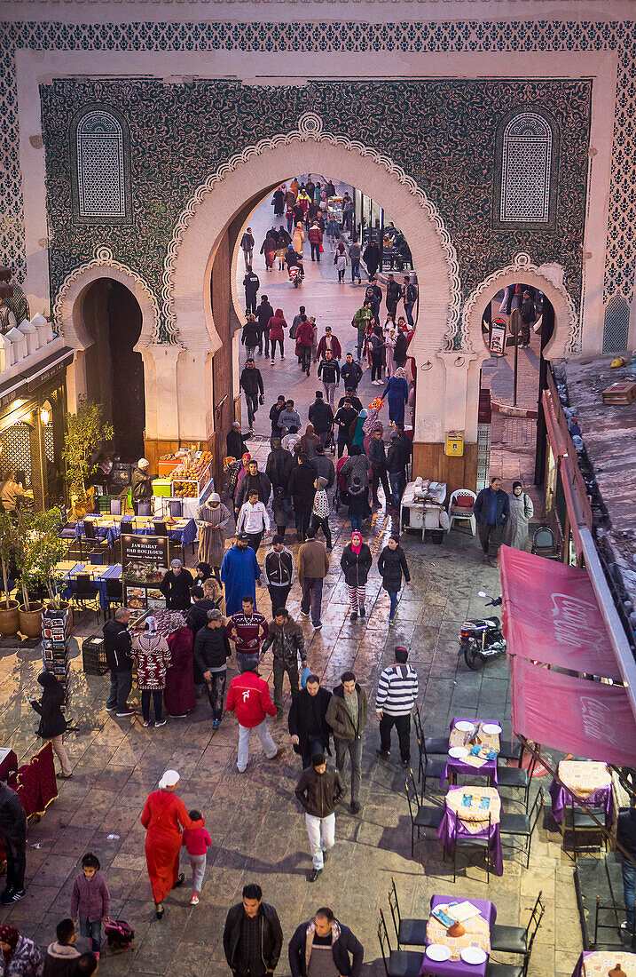 Bab Bou Jeloud Tor, Medina,Fes.Marokko