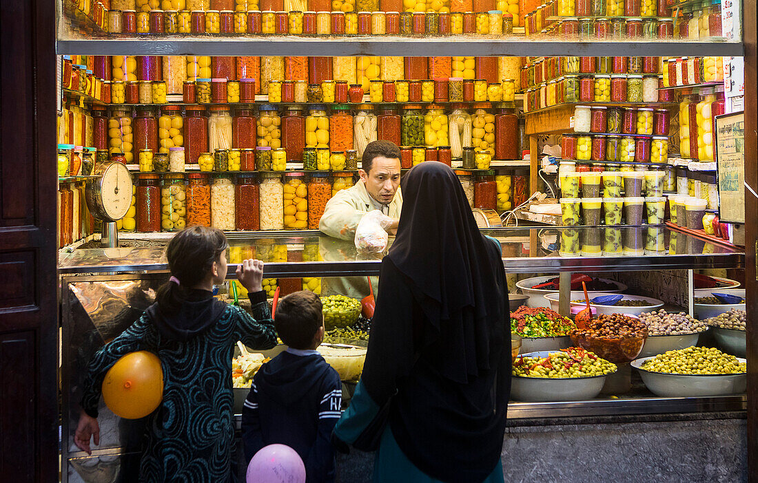 pickle store, medina, Fez. Morocco