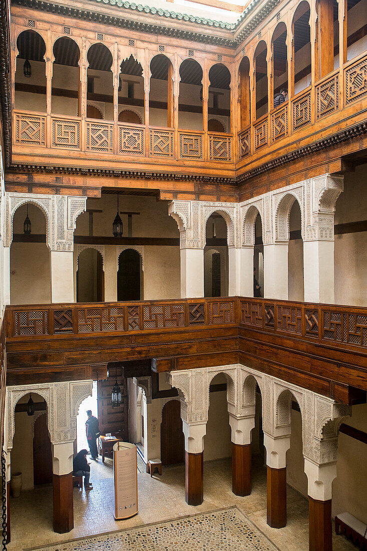 Nejjarine art and wood crafts Museum, Funduq or caravanserai. Fez.Morocco