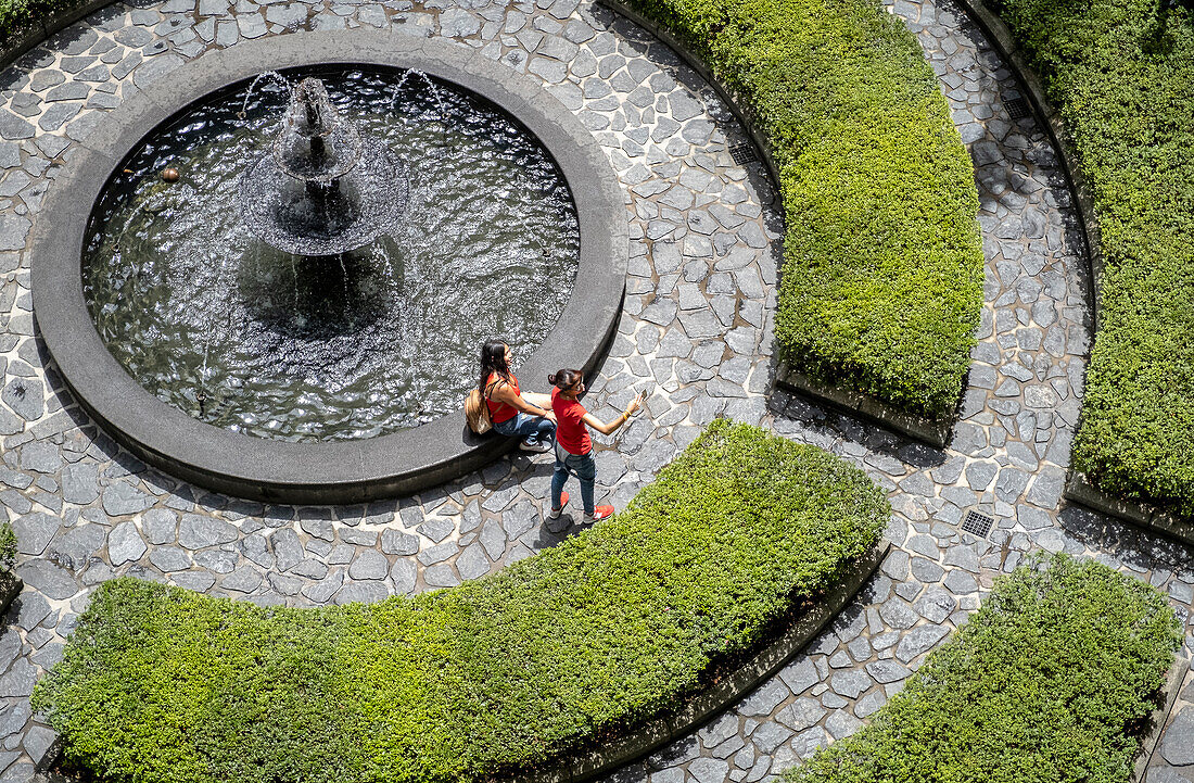 Courtyard of Palacio de la cultura, Rafael Uribe Uribe, Palace of Culture, Medellín, Colombia