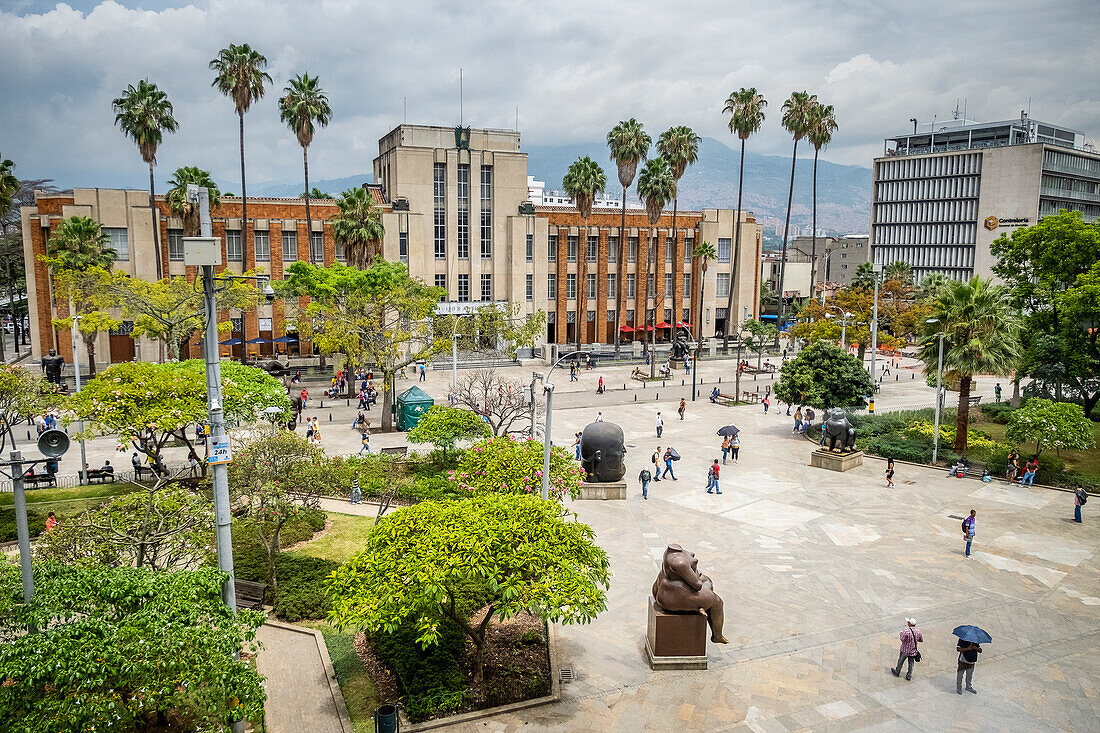 Antioquia Museum and Plaza Botero, Botero square, Medellín, Colombia