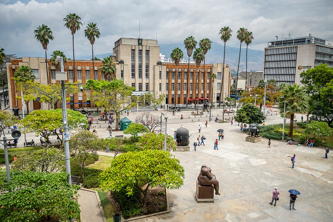 Antioquia-Museum und Plaza Botero, Botero-Platz, Medellín, Kolumbien