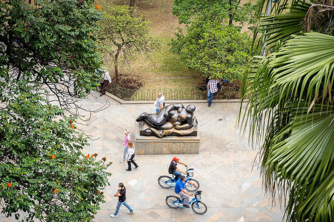 Skulptur von Fernando Botero, auf der Plaza Botero, Botero-Platz, Medellín, Kolumbien