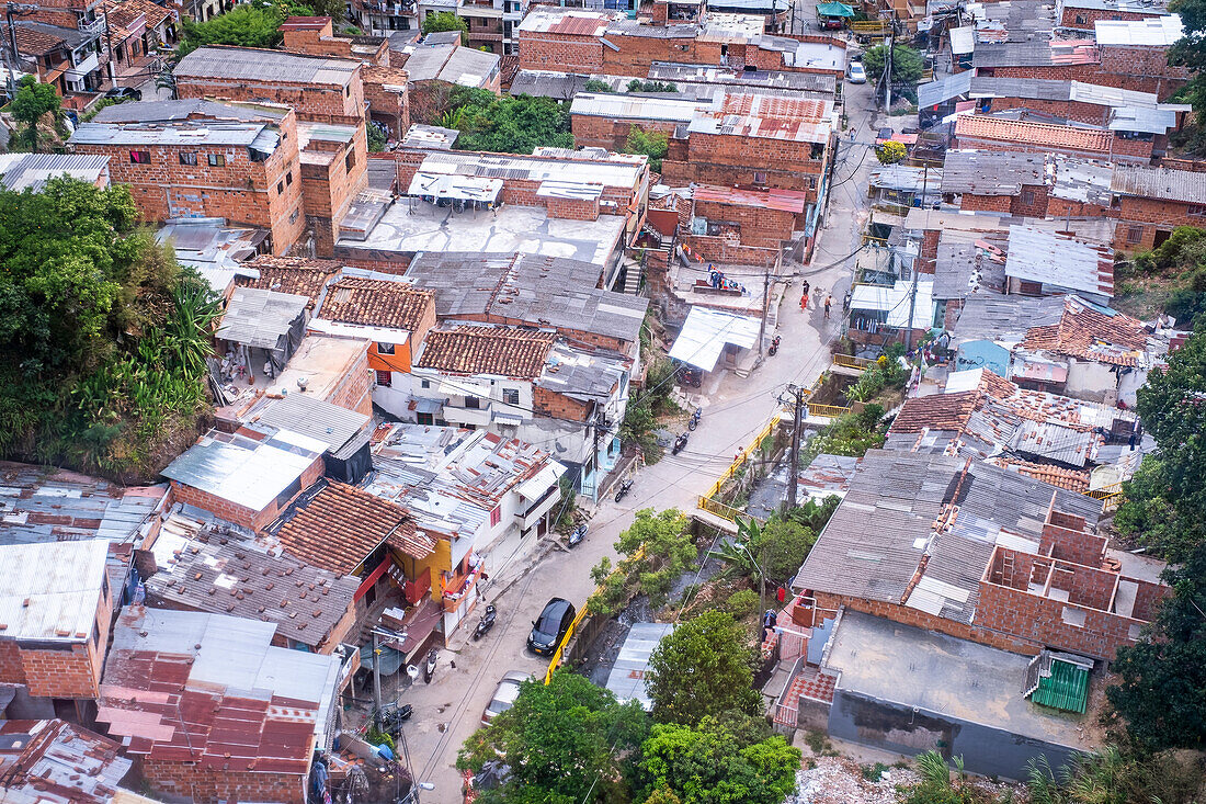Ansichten der Comuna 8, Medellín, Kolumbien
