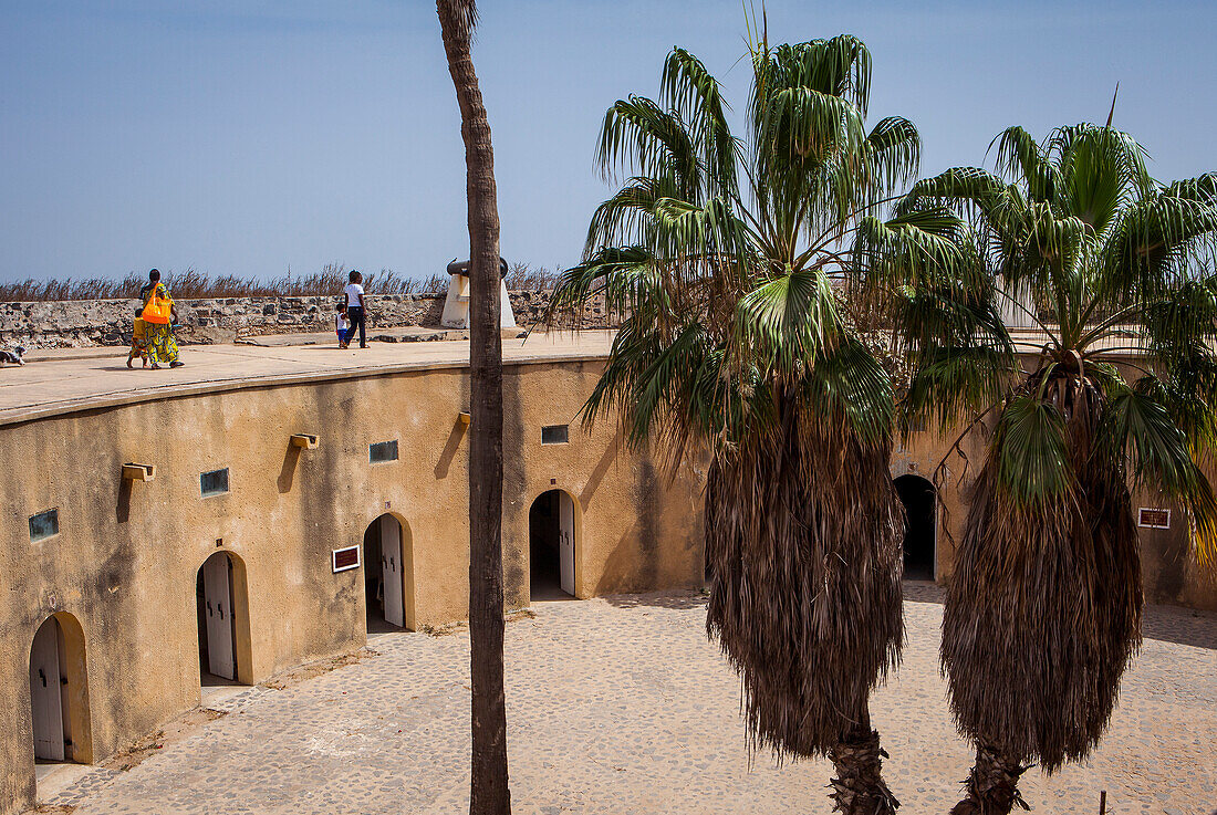 Koloniales französisches Fort d Estrees auf der Insel Goree, in der Nähe von Dakar, Senegal