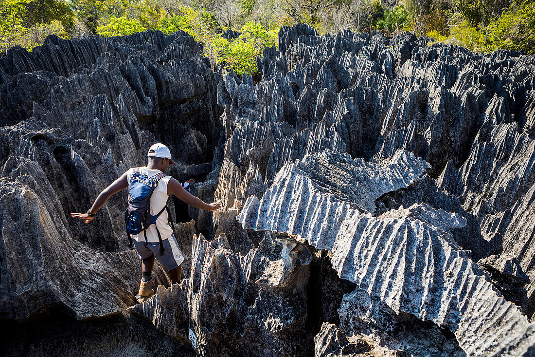 Tsingy de Bemaraha-Nationalpark. Madagaskar, Afrika