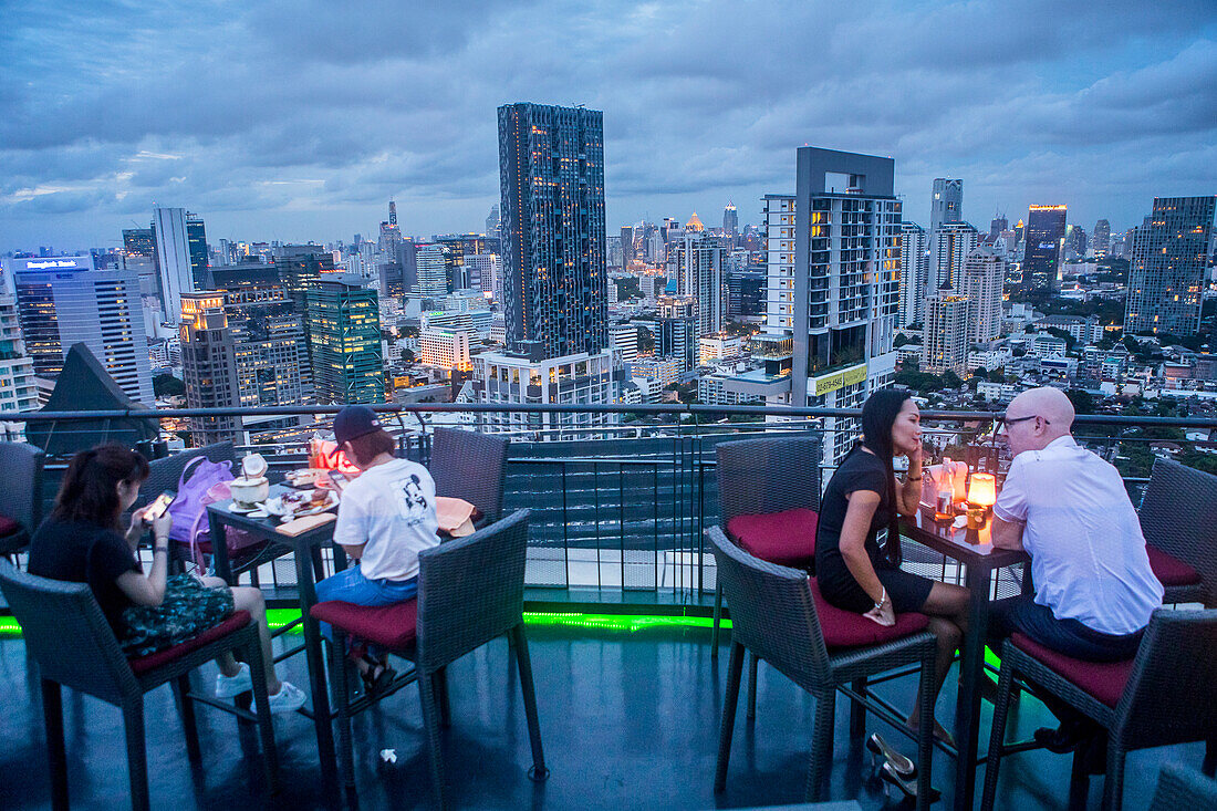 Zoom Skybar, rooftop bar and restaurant, at Anantara Sathorn Hotel, Bangkok, Thailand