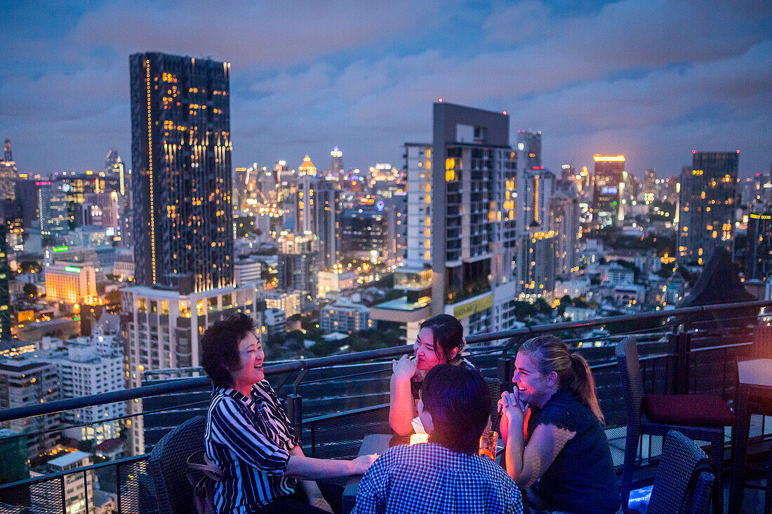 Zoom Skybar, rooftop bar and restaurant, at Anantara Sathorn Hotel, Bangkok, Thailand