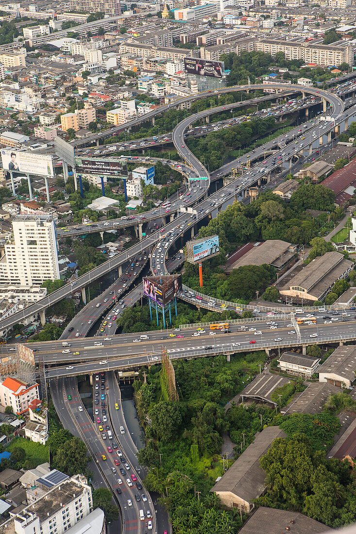 Junction, Sirat Expy expressway at Chalerm Maha Nakhon Expy expressway, Bangkok, Thailand