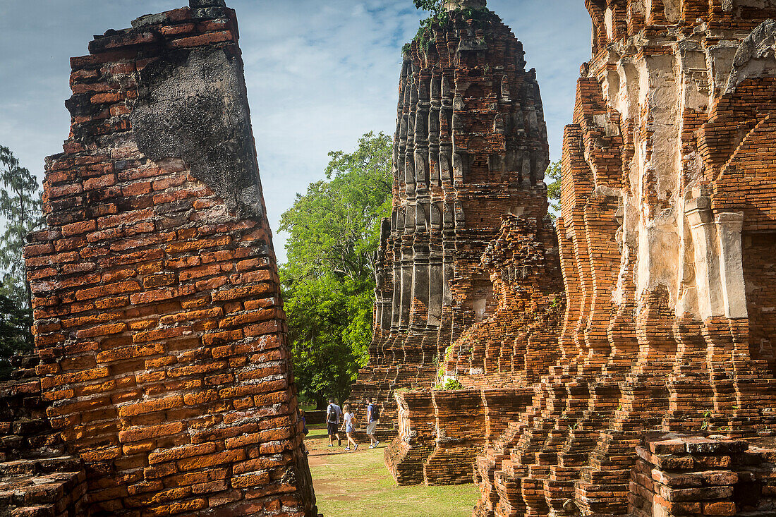 Wat-Mahathat-Tempel, in Ayutthaya, Thailand