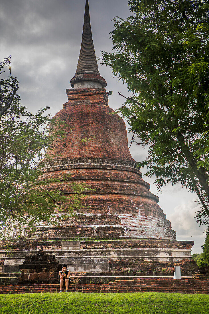 Wat Chana Songkhram, historischer Park von Sukhothai, Sukhothai, Thailand