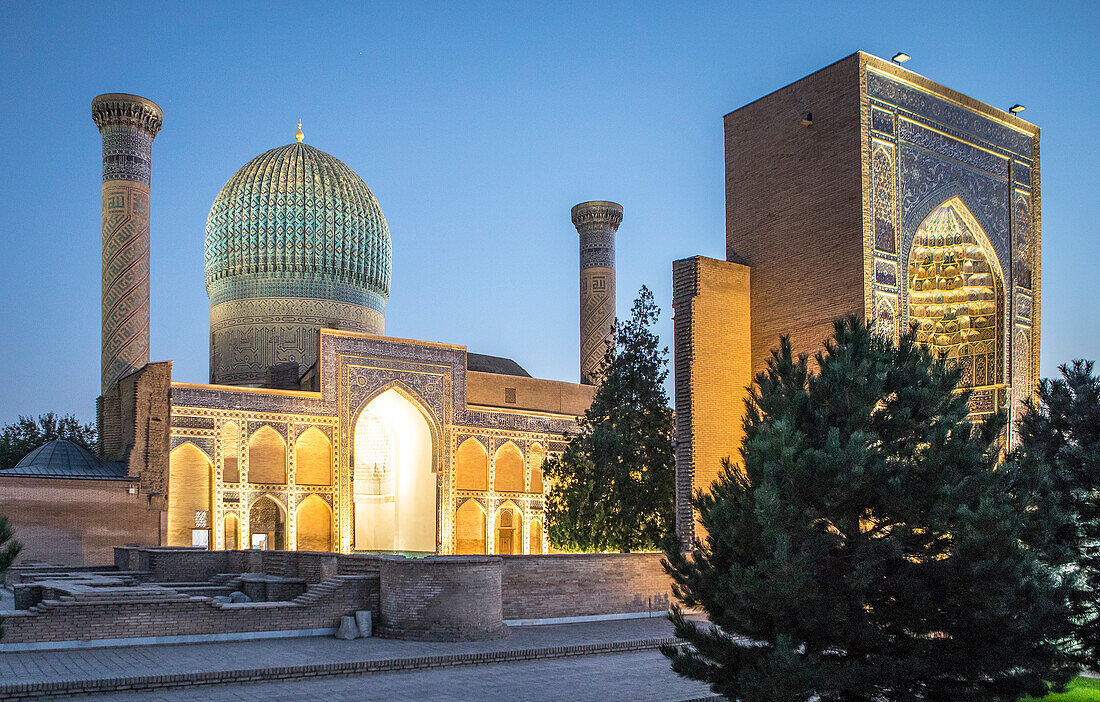 Gur-e Amir mausoleum, Samarkand, Uzbekistan