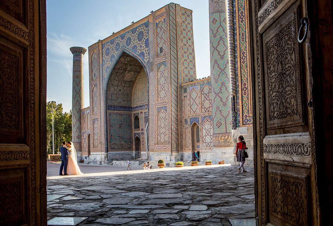 Ulugbek-Medressa, Registan, Samarkand, Usbekistan
