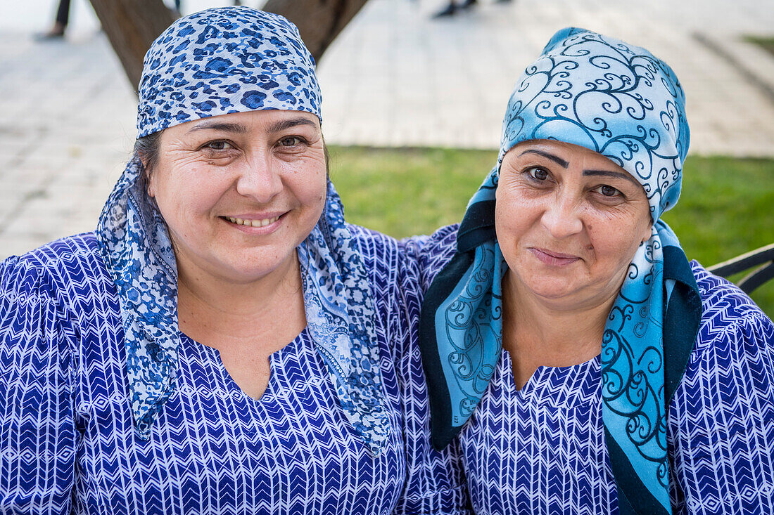 Usbekische Frauen, Samarkand, Usbekistan