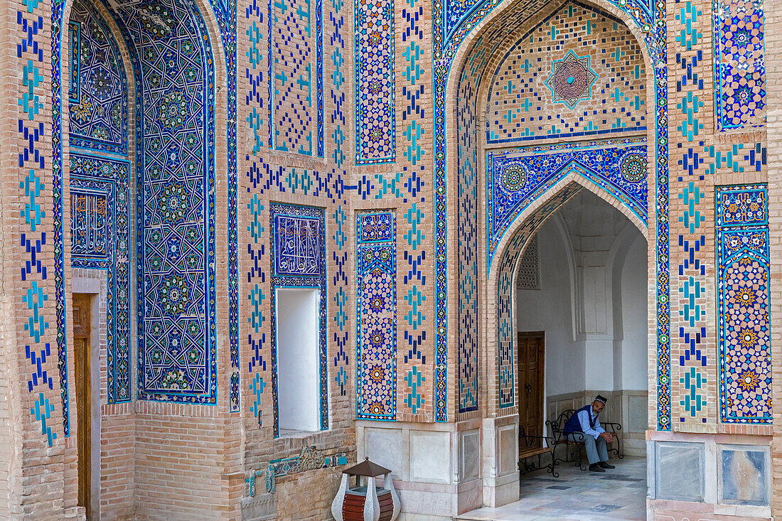 Moschee-Khanqah von Tuman Aqa, Schah-i-Zinda-Komplex, Samarkand, Usbekistan