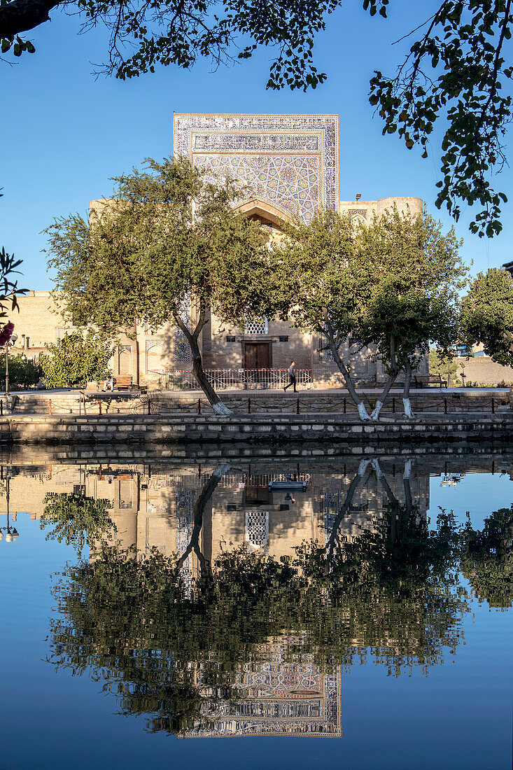 Nadir Divanbegi Khanaka, in Lyabi-Hauz square, Bukhara, Uzbekistan