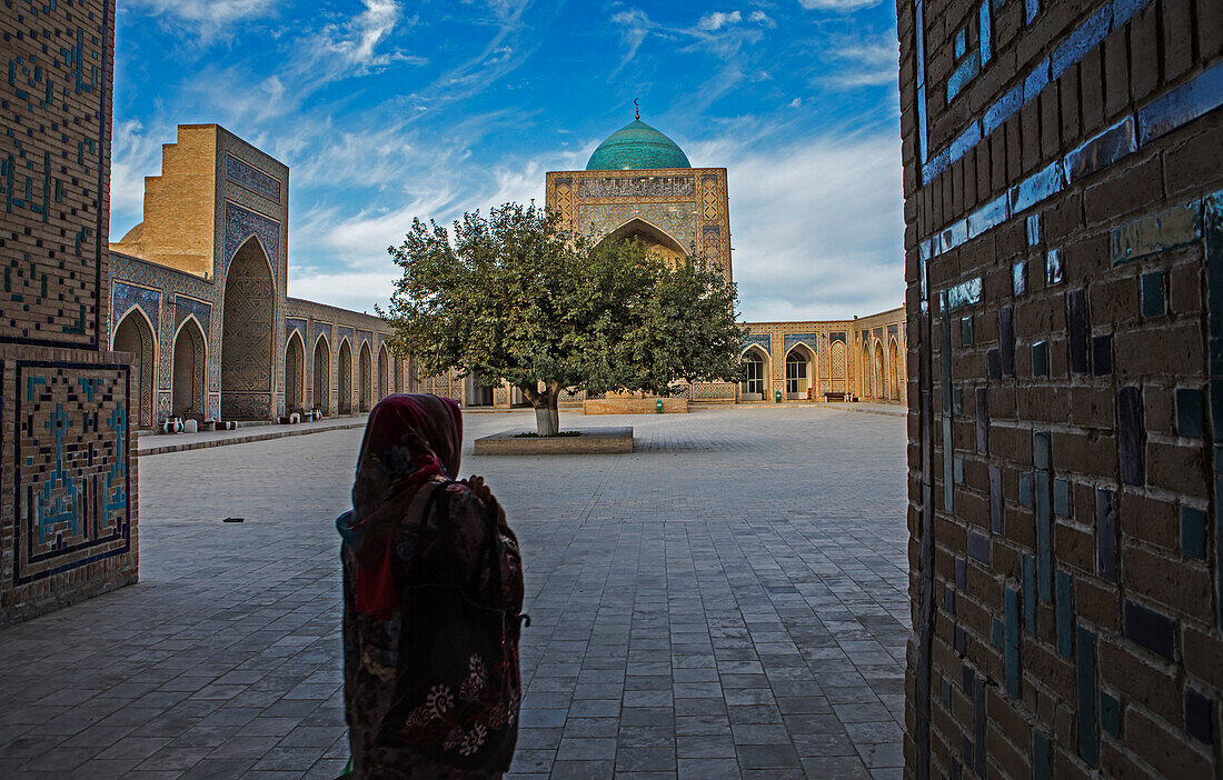 Courtyard of Kalon mosque, Bukhara, Uzbekistan