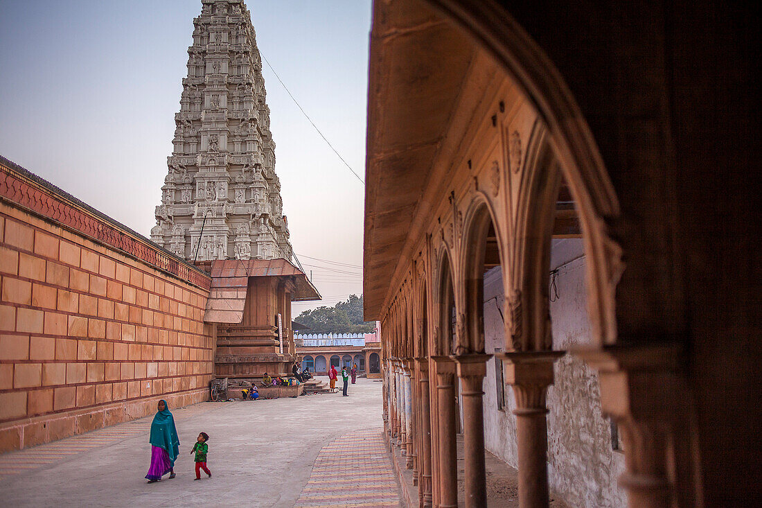 Rangaji-Tempel ( Ranganath-Tempel ), Vrindavan, Mathura, Uttar Pradesh, Indien