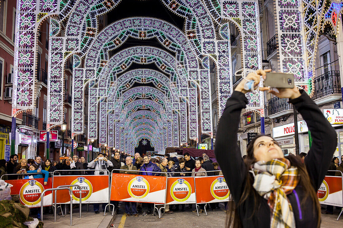 Falla Sueca-Literato Azorín, Fallas-Festival,Valencia,Spanien