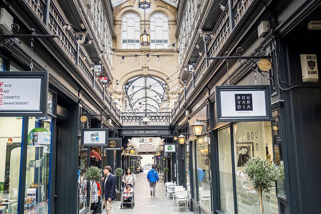 Castle Arcade Straße, Cardiff, Wales