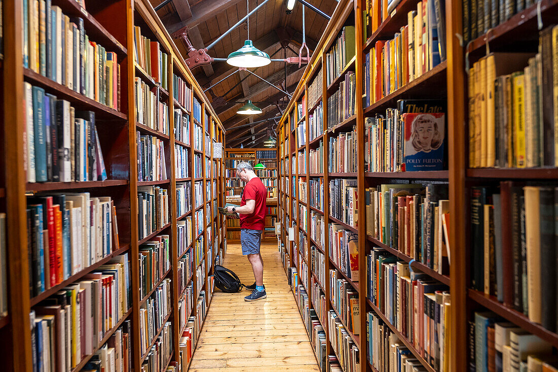 Richard Booth bookshop, Lion Street, Hay on Wye, Wales