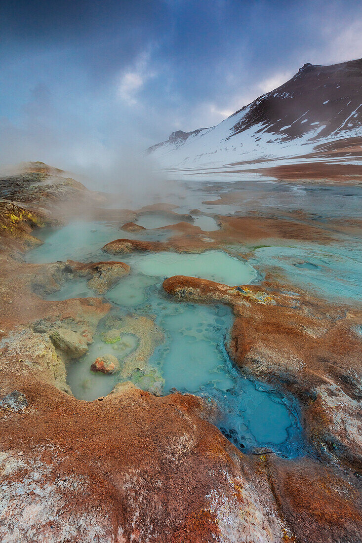 Geothermal area of Hverir, Reykjahlid, Nordurland eystra, Iceland, Northern Europe