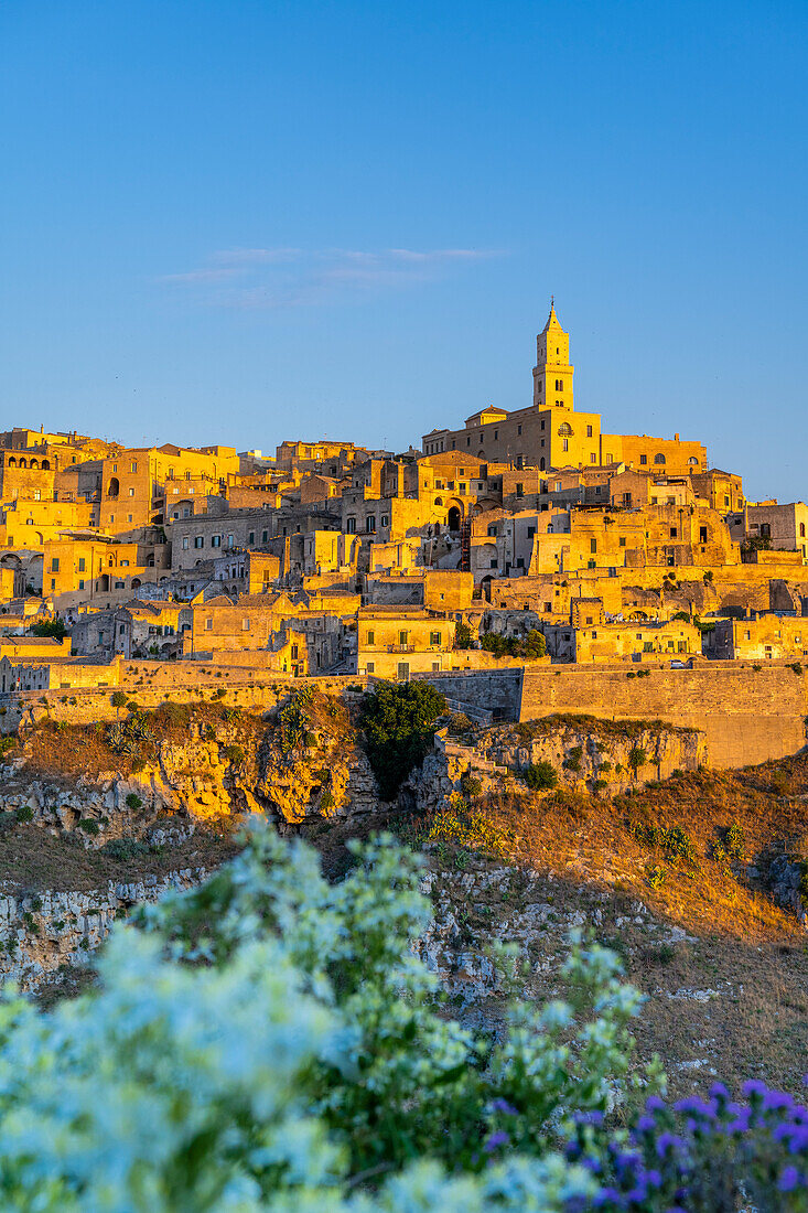 Matera, Basilicata, Italy, Europe. Sunrise in Matera