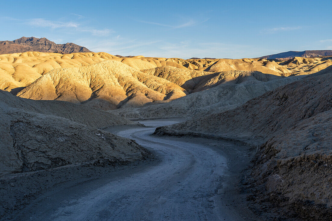 Following the last lights in Death Valley National Park, California, USA