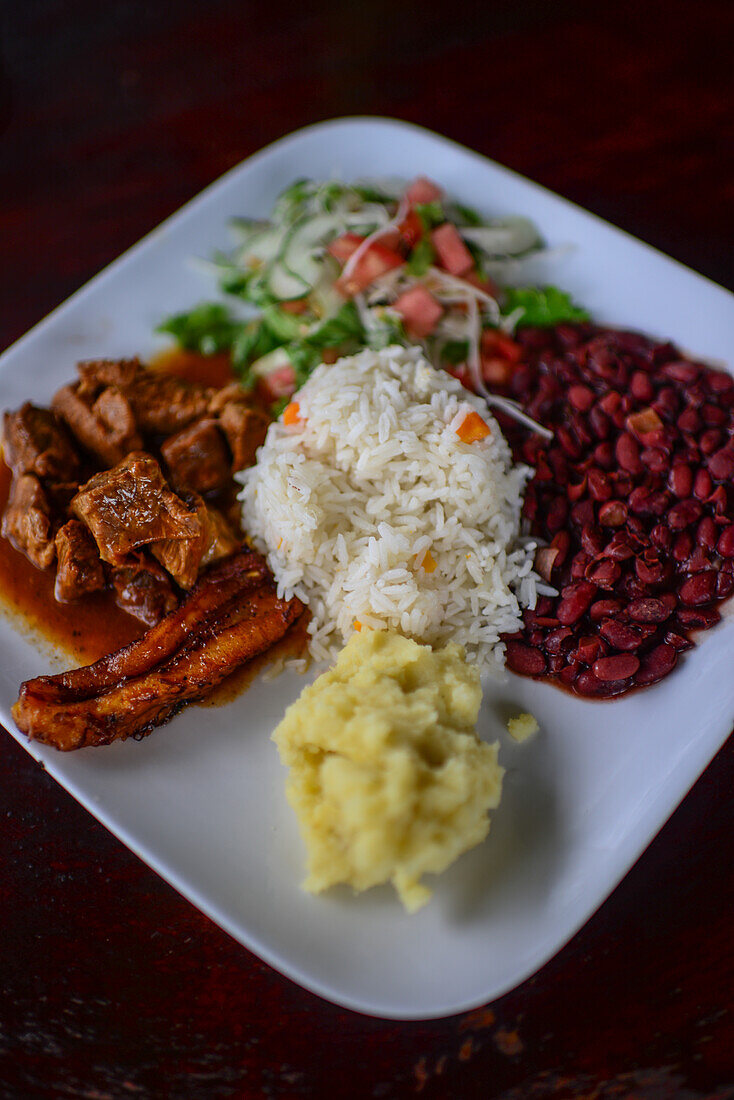 Traditional food dish from Costa Rica