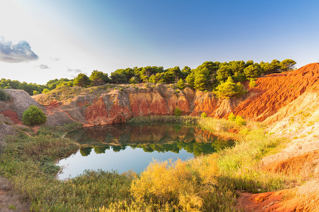 Former Bauxite cave near Otranto, Lecce district, Apulia, Italy